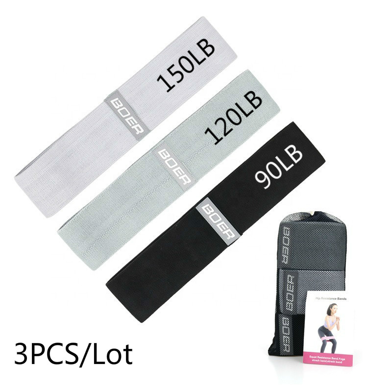 Home Gym Kit For Men - 남녀공용 패브릭 저항 밴드 세트, 탄성