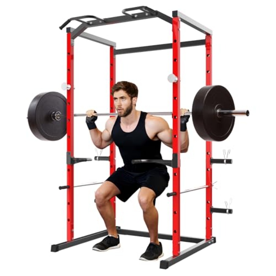 Squat Rack Power - 헤비듀티 파워 케이지(풀업바 포함) 1100LB C시티