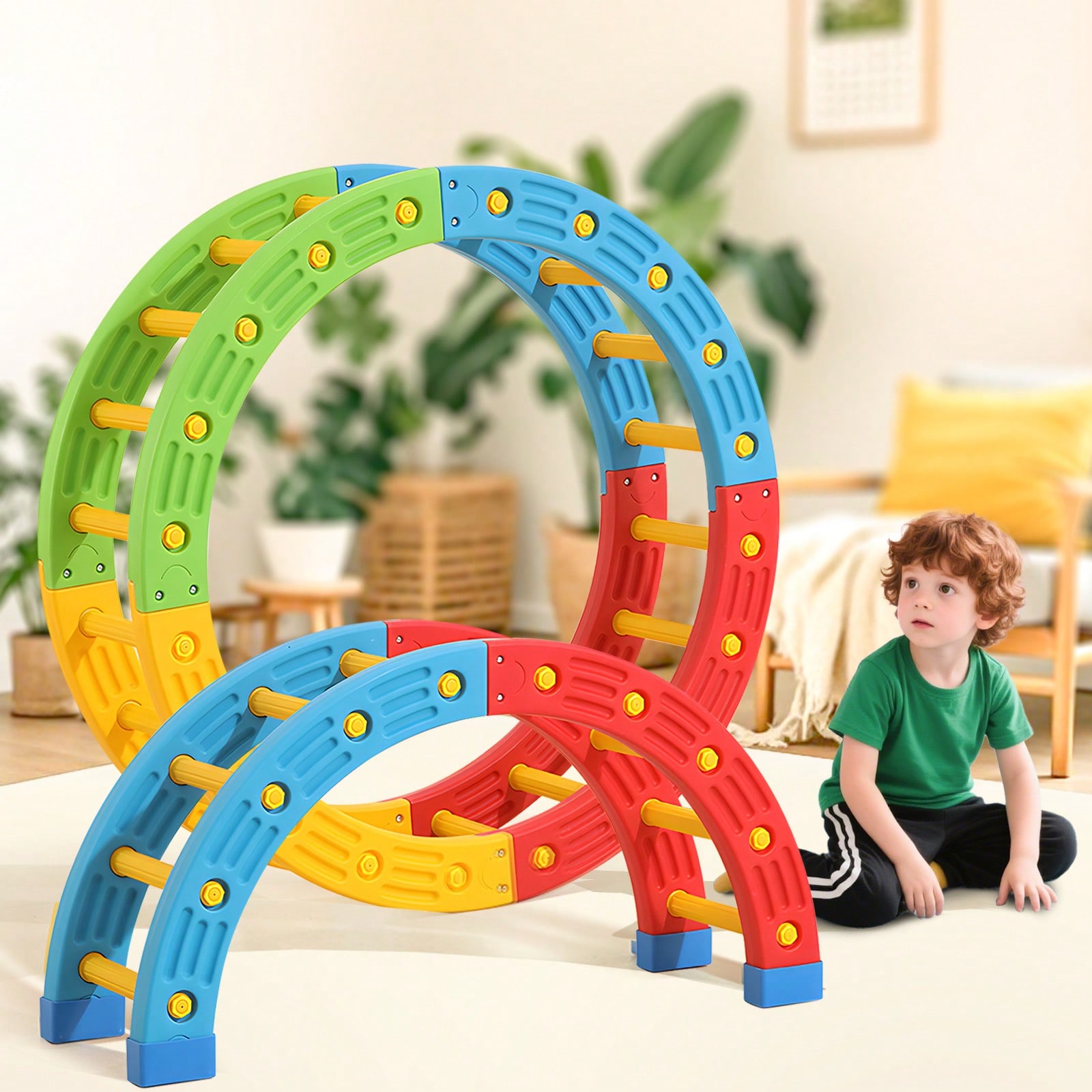 Home Gym For Toddlers - GCCSJ 2-in-1 접이식 유아용 클라이밍 장난감