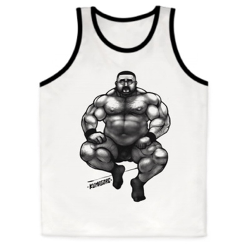 한정판 쿠마고로 탱크 탑, 체육관 곰 게이 민소매 싱글 - Home Gym Xl 리뷰 및 가격