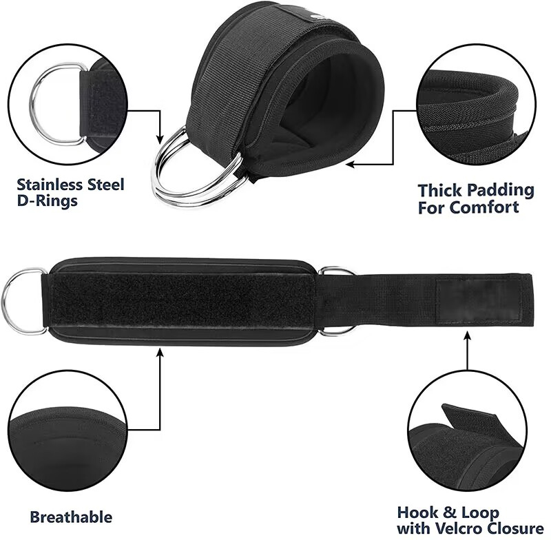 발목 스트랩 저항 밴드 세트 피트니스 운동 운동 장비  - Home Gym Kit For Men 리뷰 및 가격
