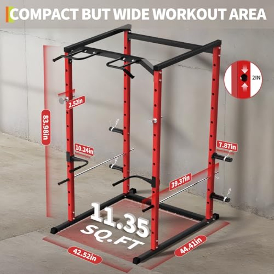 헤비듀티 파워 케이지(풀업바 포함) 1100LB C시티 - Squat Rack Power 리뷰 및 가격