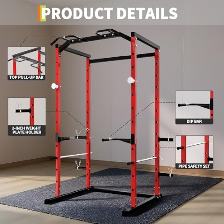 헤비듀티 파워 케이지(풀업바 포함) 1100LB C시티 - Squat Rack Power 리뷰 및 가격