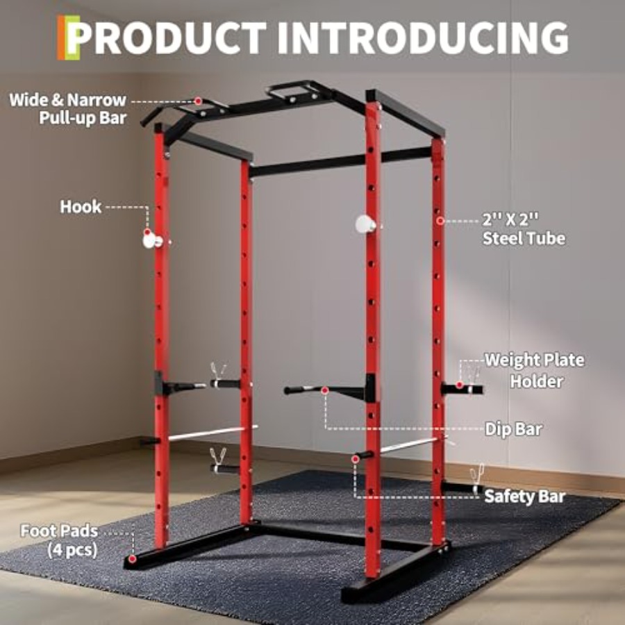 헤비듀티 파워 케이지(풀업바 포함) 1100LB C시티 - Squat Rack Power 리뷰 및 가격