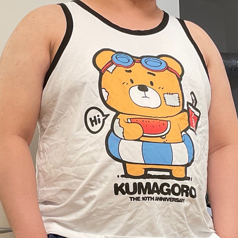 한정판 쿠마고로 탱크탑, 짐 베어 게이 민소매 싱글렛, - Home Gym Xl 리뷰 및 가격