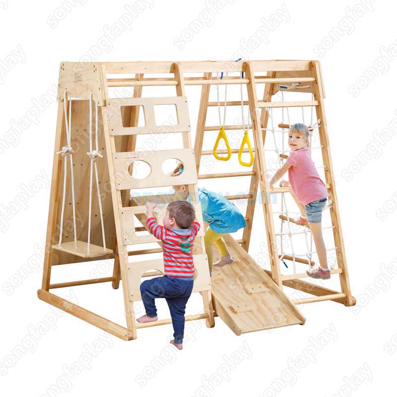어린이용 원목 클라이밍 프레임, 스웨덴 사다리와 암벽이 - Home Gym For Toddlers 리뷰 및 가격